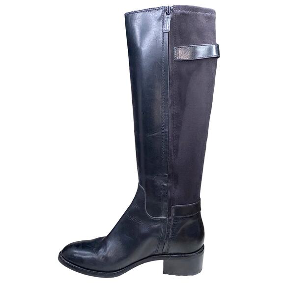 Cole Haan Women's Kinley Tall Black Leather Riding Boot Size US 7 - Picture 2 of 11